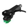 Audio-Technica AT-VM95E/H cápsula con portacápsulas AT-HS6BK premontado (negro/verde)