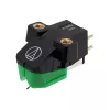 Audio-Technica AT-VM95E/H cápsula con portacápsulas AT-HS6BK premontado (negro/verde)