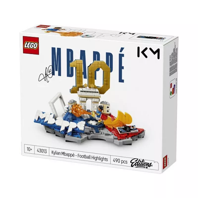 LEGO Editions 43013 Kylian Mbappé – momentos de fútbol