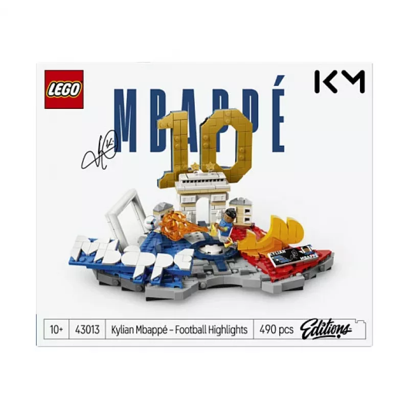 LEGO Editions 43013 Kylian Mbappé – momentos de fútbol