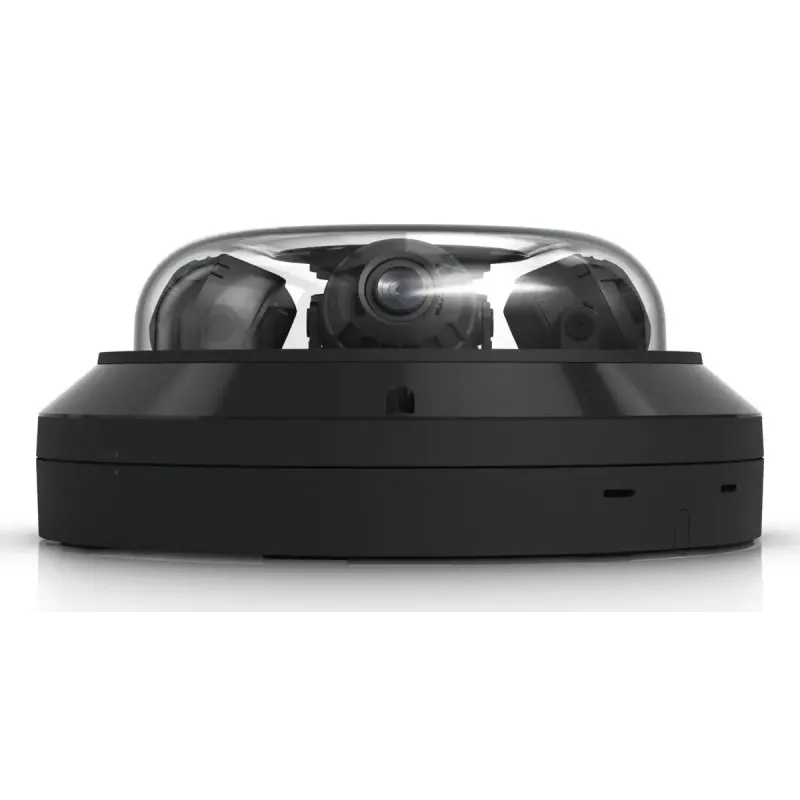 Cámara de vigilancia IP UBIQUITI AI Multi Sensor 4 – Domo, montaje en techo, 3840×2160, campo de visión 360°, cableada, negra