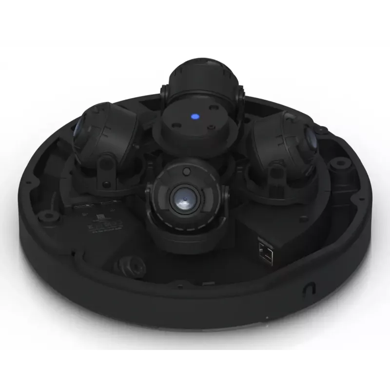 Cámara de vigilancia IP UBIQUITI AI Multi Sensor 4 – Domo, montaje en techo, 3840×2160, campo de visión 360°, cableada, negra