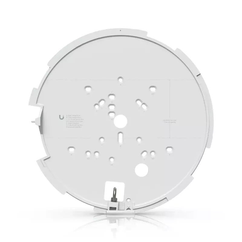 Cámara de vigilancia IP tipo domo UBIQUITI AI Multi Sensor 4 — 3840×2160, campo de visión 360°, zoom óptico 2,33×, montaje en techo, cableada (blanca/negra)