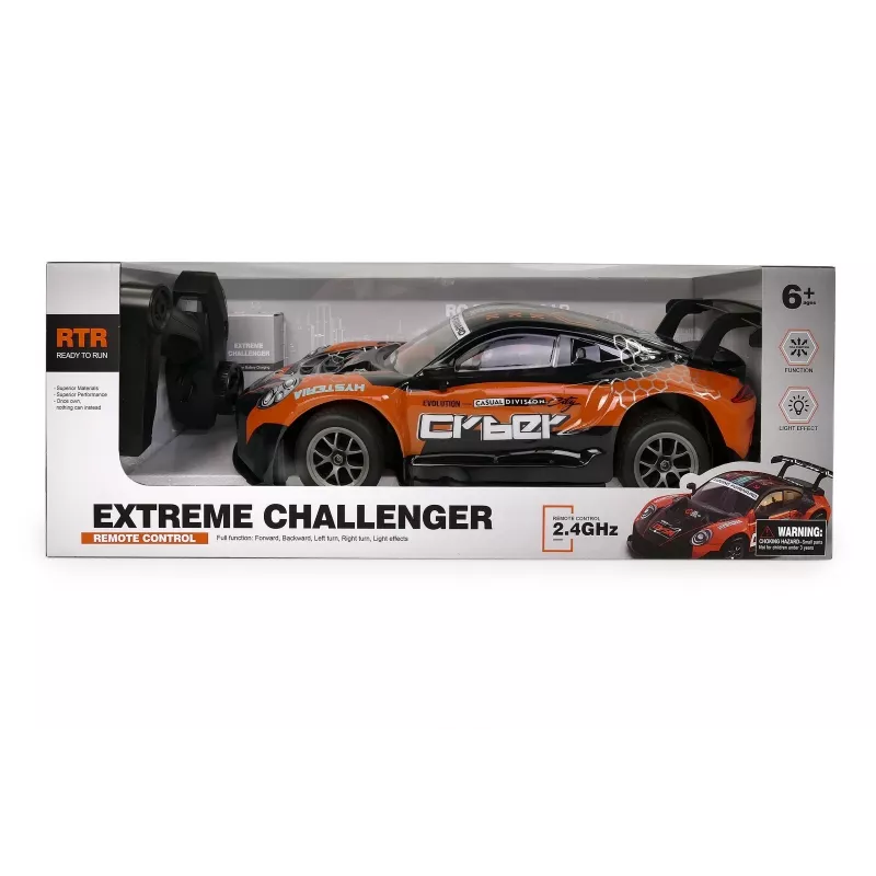 Coche teledirigido Artyk Car R/C naranja – coche de juguete teledirigido, a pilas, modelo 176982