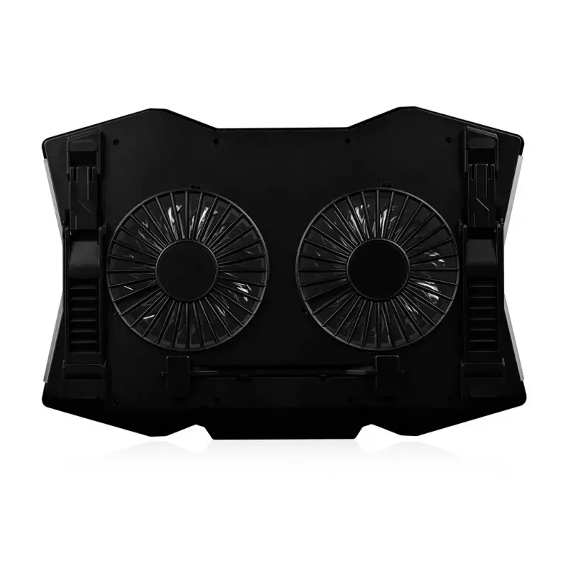 Base refrigeradora Modecom MC-CF18 RGB 45,7 cm 2 ventiladores Negra