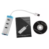 i-tec USB 3.0 HUB de carga metálico, 4 puertos, con adaptador de corriente