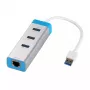 i-tec USB 3.0 HUB de carga metálico, 4 puertos, con adaptador de corriente