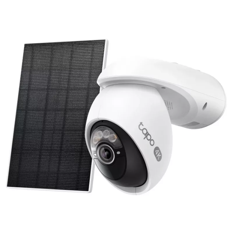 TP-Link Tapo Kit de cámara de seguridad giratoria/inclinable con alimentación solar