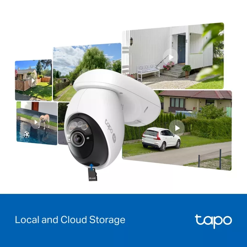 TP-Link Tapo Kit de cámara de seguridad giratoria/inclinable con alimentación solar