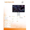 Monitor Apple Studio Display XDR con vidrio de textura nano, pie inclinable y regulable en altura