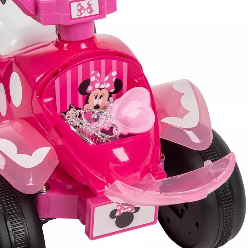 Quad infantil eléctrico para montar HUFFY Minnie Mouse modelo 19073W, ATV infantil a batería