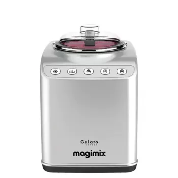 Máquina de helados con compresor Magimix Gelato Expert, 2 L, 180 W, acero inoxidable