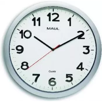 Reloj de pared Jakob Maul GmbH MAULstep O 40 cm plateado (9054195)