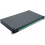 Helos 375555 caja de empalmes de fibra óptica de 19", 24x LC/APC Duplex OS2, lista para empalmar, negro