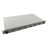 Helos 375550 caja de empalmes de fibra óptica de 19", 6x LC/APC Duplex OS2, lista para empalmar, gris