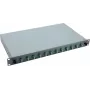 Helos 375552 caja de empalmes de fibra óptica de 19", 12x LC/APC Duplex OS2, lista para empalmar, gris