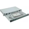 Helos 375552 caja de empalmes de fibra óptica de 19", 12x LC/APC Duplex OS2, lista para empalmar, gris
