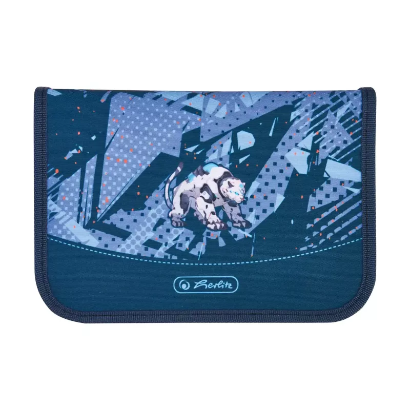 Set de mochila escolar HERLITZ Loop Plus TechMech para niños — poliéster, compuesto por mochila escolar, bolsa de deporte, estuche y plumier