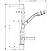 Sistema de ducha Hansgrohe Croma 100 27771000 cromo