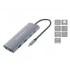 CONCEPTRONIC Dock 10 en 1 USB-C->HDMI/2xUSB-C/3xUSB-A/+ 20cm gr