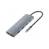 CONCEPTRONIC Dock 10 en 1 USB-C->HDMI/2xUSB-C/3xUSB-A/+ 20cm gr