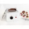Fundidor de chocolate Städter, 1,5 L, plateado/blanco