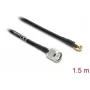 Cable de antena coaxial DELOCK conector macho TNC a conector macho SMA RG-58 C/U 1,5 m