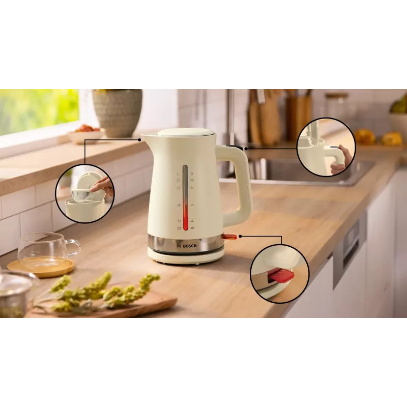 Hervidor Bosch MyMoment 1,7 l 2400 W crema