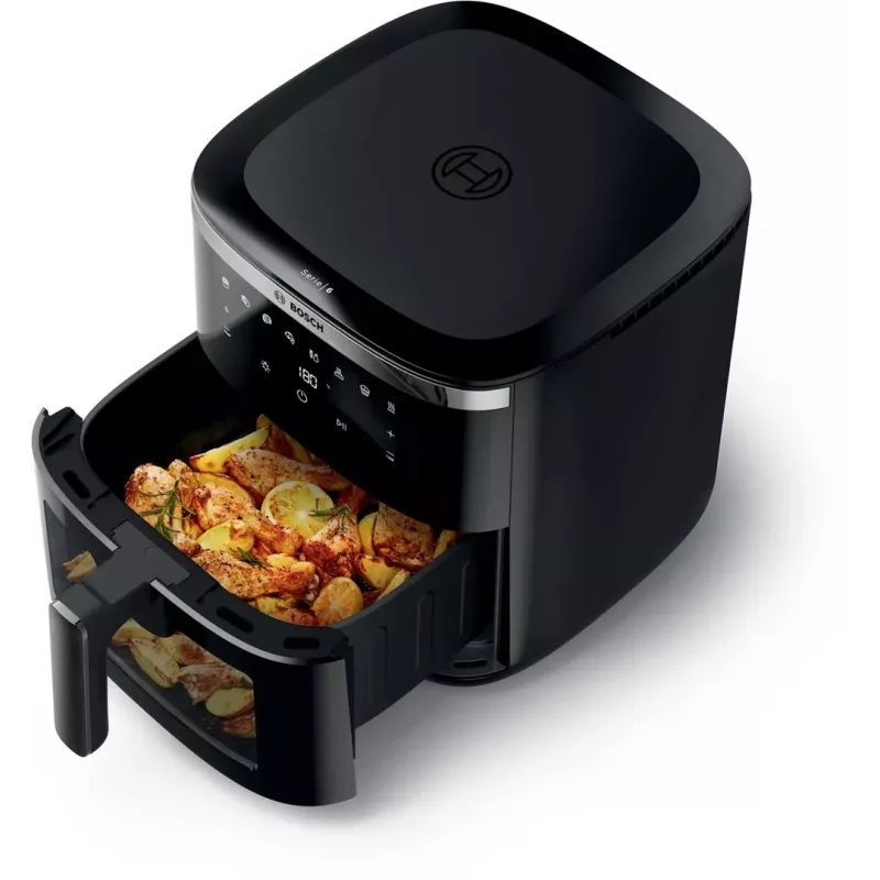 Freidora de aire Bosch Serie 6 MAFS2671B aparato individual 7,2 L de pie 1800 W freidora de aire negra
