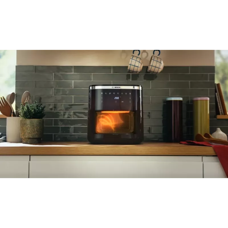 Freidora de aire Bosch Serie 6 MAFS2671B aparato individual 7,2 L de pie 1800 W freidora de aire negra