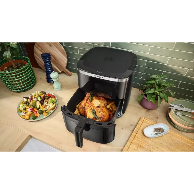 Freidora de aire Bosch Serie 6 MAFS2671B aparato individual 7,2 L de pie 1800 W freidora de aire negra