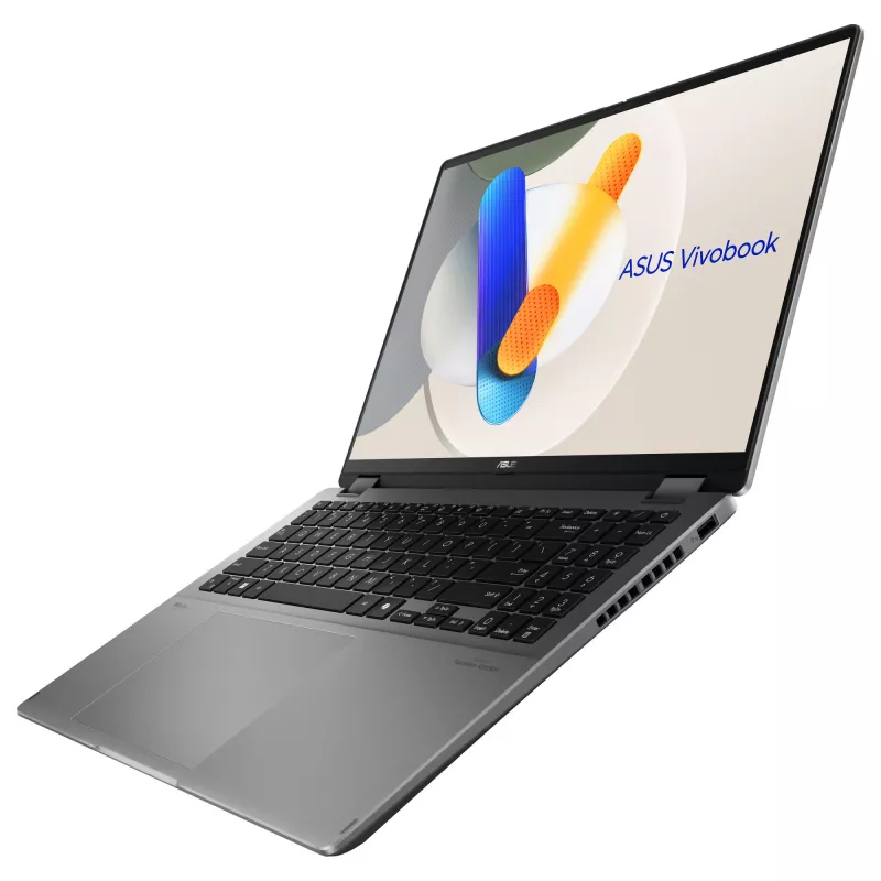 Portátil 2 en 1 ASUS Vivobook 16 Flip TP3607SA-SI155W, Intel Core Ultra 7 256V, 16 inch WUXGA táctil, 16 GB RAM, 1 TB SSD, Windows 11 Home, Gris