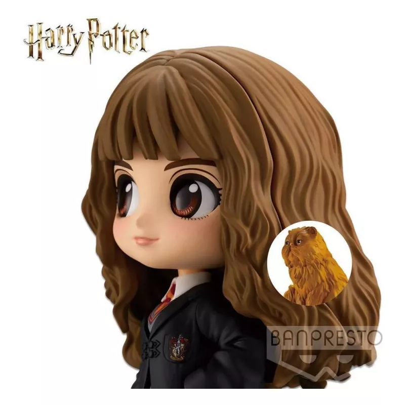 Figura de acción Banpresto Q Posket Hermione Granger con Crookshanks figura de colección