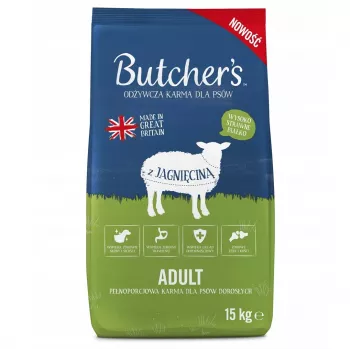 Comida para perros butchers Original — Pienso seco receta de cordero, saco de 15 kg