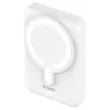 Batería externa SAVIO BA-13 10000 mAh con salida de 20 W y carga inalámbrica, blanca