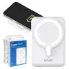 Batería externa SAVIO BA-13 10000 mAh con salida de 20 W y carga inalámbrica, blanca