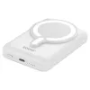 Batería externa SAVIO BA-13 10000 mAh con salida de 20 W y carga inalámbrica, blanca