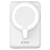 Batería externa SAVIO BA-13 10000 mAh con salida de 20 W y carga inalámbrica, blanca