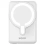 Batería externa SAVIO BA-13 10000 mAh con salida de 20 W y carga inalámbrica, blanca