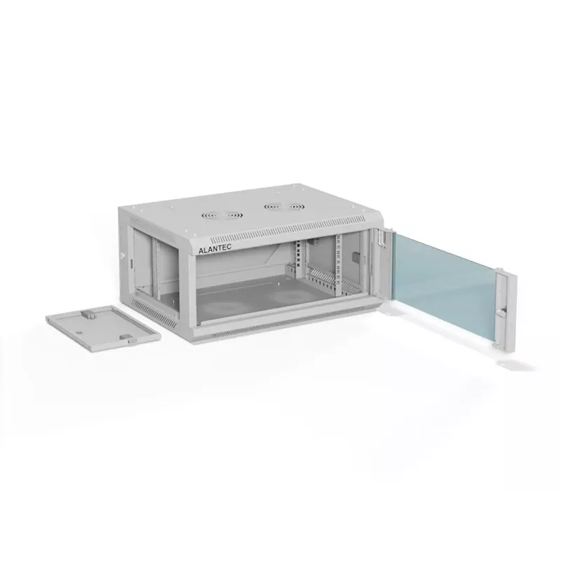 Armario de montaje en pared ALANTEC 19 4U 600x450, gris