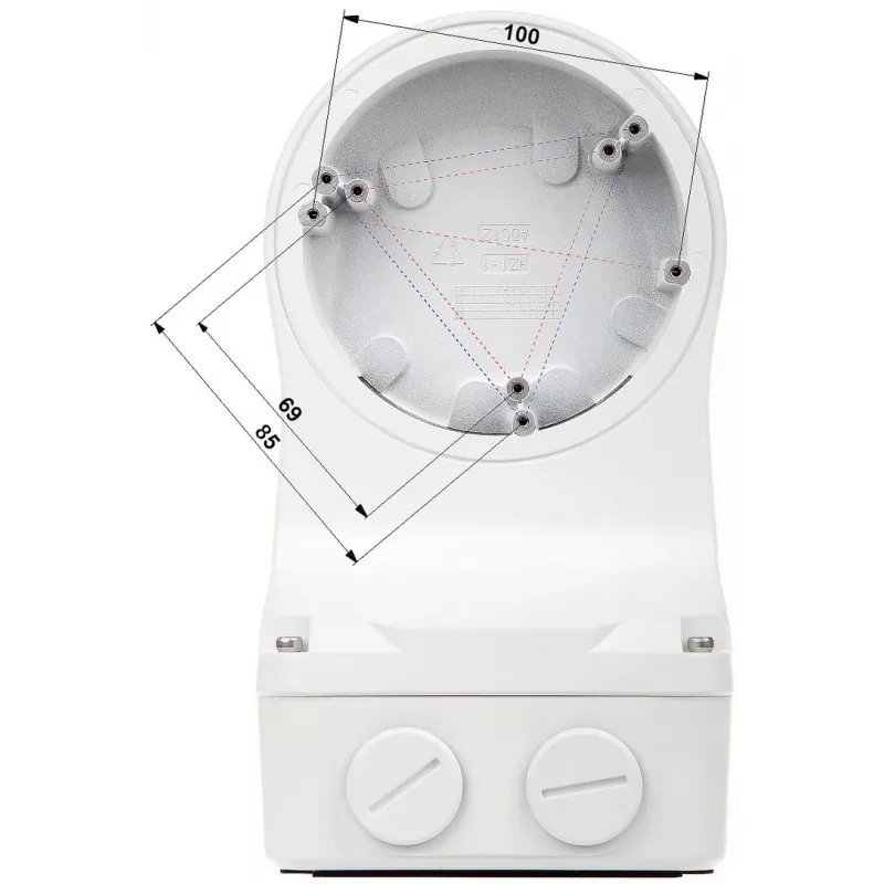 Soporte de montaje en mástil para cámaras domo TR-JB07/WM03-G-IN