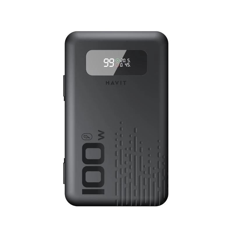 Batería externa portátil HAVIT PB5212 20000mAh — Batería externa de alta capacidad (negro)