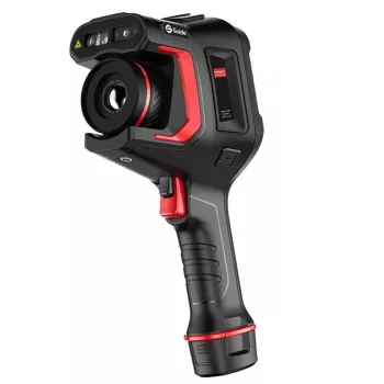 Cámara térmica H4, 480x360 IR, 30 Hz, campo de visión 25°x19°, pantalla táctil LCD de 4,3, láser, 64 GB, Wi-Fi, Bluetooth, 8 MP, batería