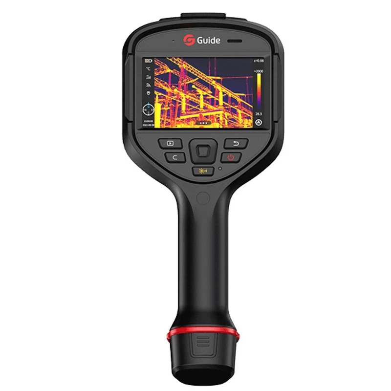 Cámara térmica H2, IR 256x192, -40~650°C, campo de visión 25°×19°, pantalla táctil LCD 4,3 inch, láser, 5MP, 64GB, Wi-Fi, Bluetooth