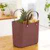 Rotho Multibag Albula Style 25L cesto de la ropa, rojo hierro