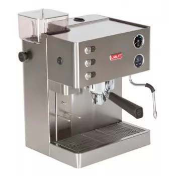 Lelit Kate PL82T, cafetera espresso, 2,5 l, café en grano, café molido, molinillo integrado, 1200 W, acero inoxidable
