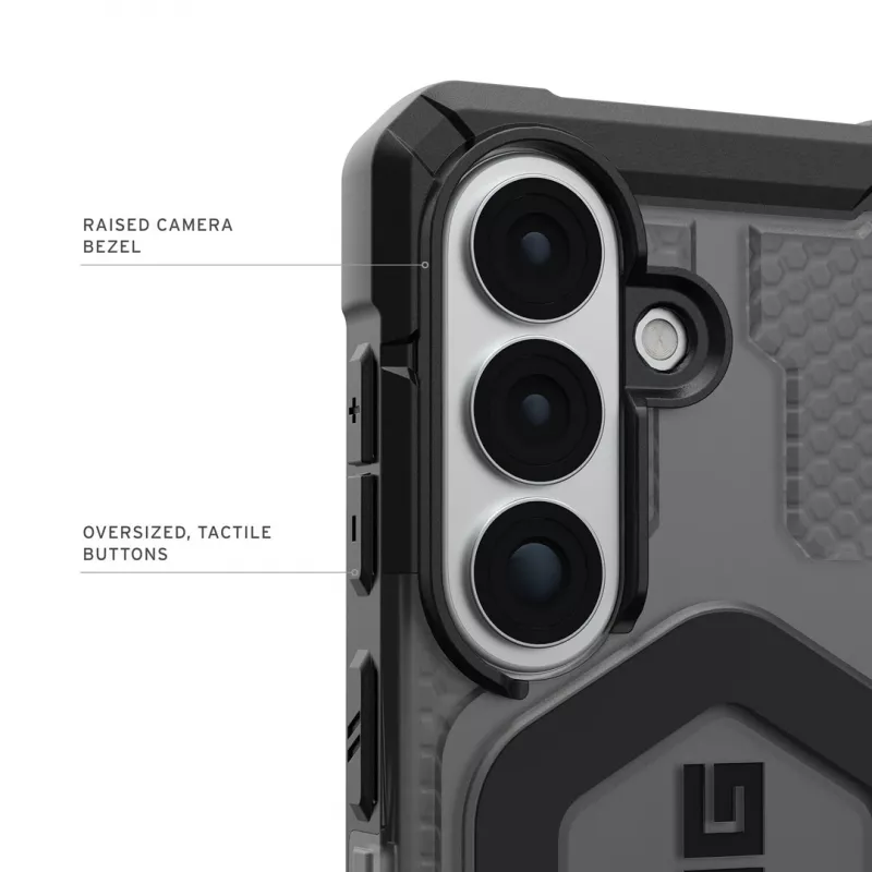 UAG Urban Armor Gear Pathfinder Case con módulo magnético | Samsung Galaxy S26 | ash (gris transparente)/negro | 214528113140 (214528113140)