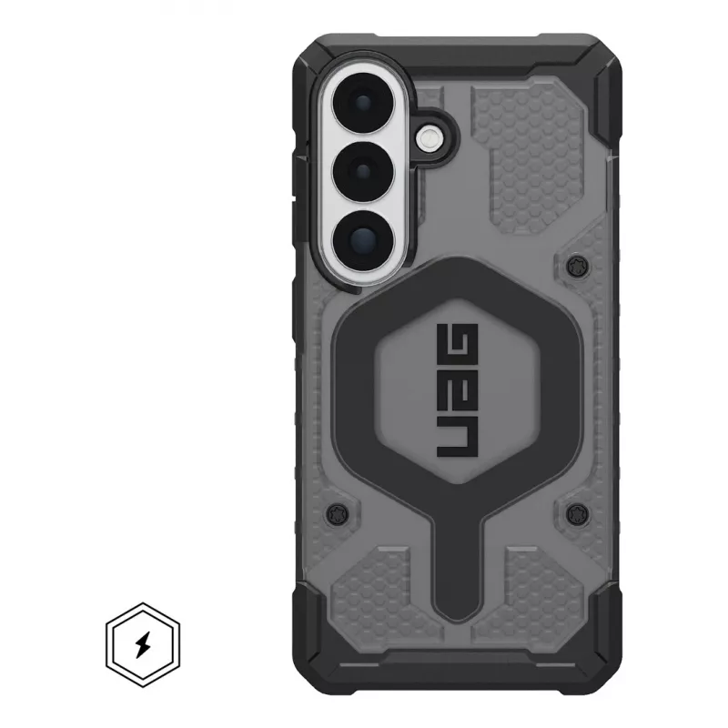 UAG Urban Armor Gear Pathfinder Case con módulo magnético | Samsung Galaxy S26 | ash (gris transparente)/negro | 214528113140 (214528113140)