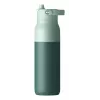 LARQ PureVis 2 botella de agua autolimpiable de acero inoxidable 680 ml, tapa de rosca, batería integrada, 20 días de autonomía, verde