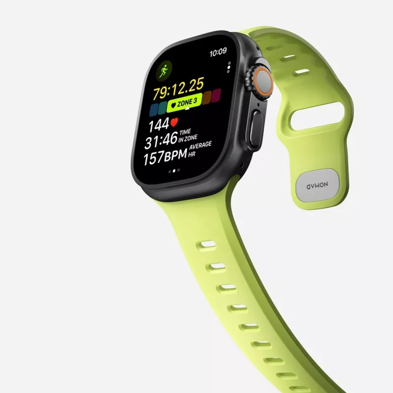 NOMAD Tempo Band - Correa para Apple Watch 49mm con FKM (Lumen)